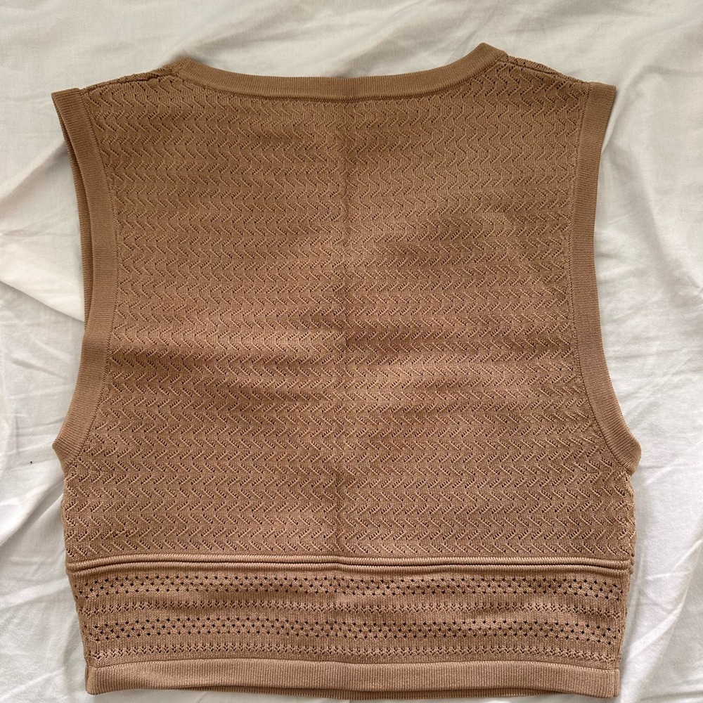 Tan Crop Top
